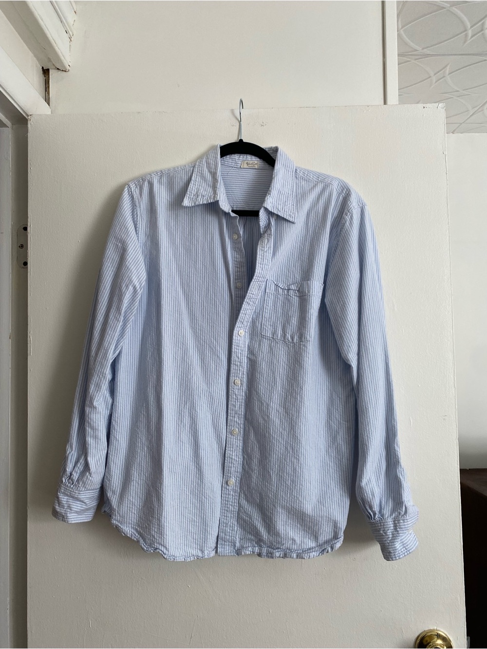 John Galt Blue & White Stephanie Striped Shirt
